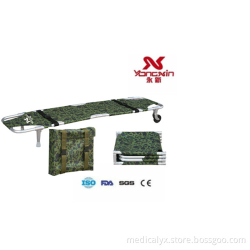Aluminum Alloy Folding Stretcher with Wheels (YXZ-D-B5)